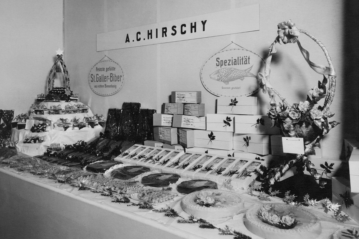 Warenpräsentation A.C. Hirschy