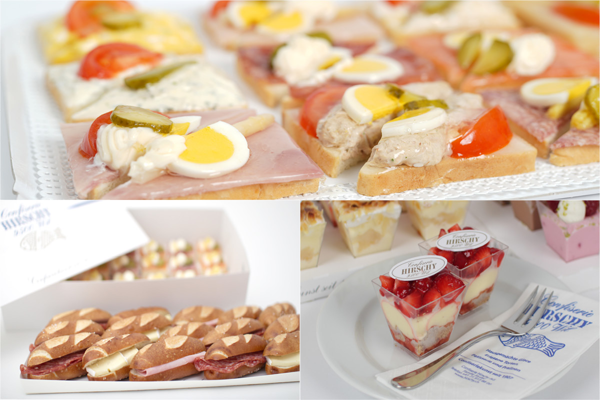 Apero- und Dessertauswahl